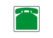 Telephone magnet (customer service) | Green