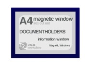 Magnetic windows A4 (incl. cut out) | Blue