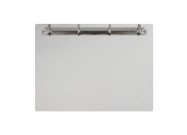 Magnetic ring binder clipboard A4 - landscape | White