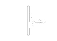 Plastic label holder technical drawing