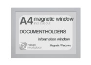 Magnetic windows A4 (incl. cut out) | Silver-grey