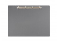 Magnetic ring binder clipboard A3 - landscape | Grey