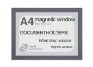 Magnetic windows A4 (incl. cut out) | Grey