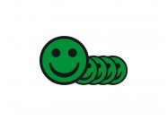 Magnetic smiley 2,5cm Green