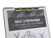 Aluminium clipboard case A4 document example