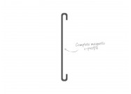 Magnetic strip c-profile technical drawing