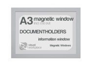 Magnetic windows A3 (incl. cut out) | Silver-grey