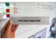 Plastic label holder magnetic window example