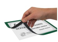 Magnetic document holder A3 including cut out hand example