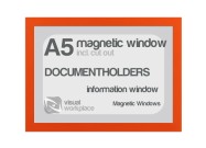 Magnetic window A5 (incl. cut out) | Orange