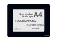 Floorwindows A4 single | Black