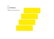 Rectangular magnet (writable) | Yellow