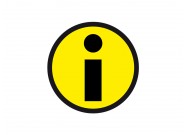 Info magnet 5cm  | Yellow
