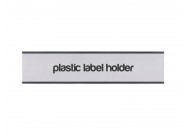 Plastic label holder