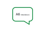 Speech balloon A6 (writable) | Green