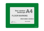 Floorwindows A4 single | Green