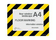 Floorwindows A4 single | Yellow / Black