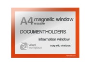 Magnetic Window A4 erasable | Orange