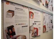 Magnetic memo rail 100cm wall example