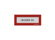 Magnetic window A5 headers | Red