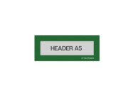 Magnetic window A5 headers | Green