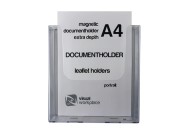 Magnetic document holder A4 extra deep