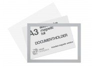 Selfadhesive magnetic foil A3 (incl. magnetic window) | Silver-grey