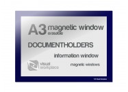 Magnetic Window A3 erasable | Blue