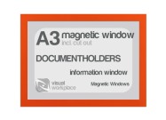 Magnetic windows A3 (incl. cut out) | Orange