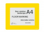 Floorwindows A4 single | Yellow