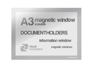 Magnetic Window A3 erasable | Silver-grey