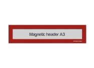 Magnetic window A3 headers | Red