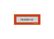 Magnetic window A5 headers | Orange