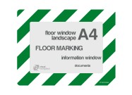 Floorwindows A4 single | Green / White