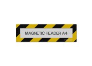 Magnetic window A4 headers (mixed colours) | Zwart / Geel