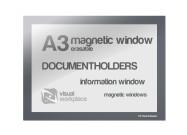 Magnetic Window A3 erasable | Grey