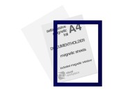 Selfadhesive magnetic foil A4 (inc. magnetic window) | Blue