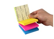 Scrum post-its with hand