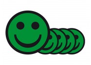 Magnetic smileys 7.5cm | Green