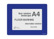 Floorwindows A4 single | Blue