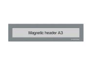 Magnetic window A3 headers | Grey