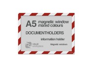 Magnetic windows A5 (various colours) | Red / White