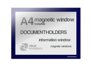 Magnetic Window A4 erasable | Blue