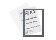 Selfadhesive magnetic foil A4 with magnetic window