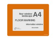 Floorwindows A4 single | Orange